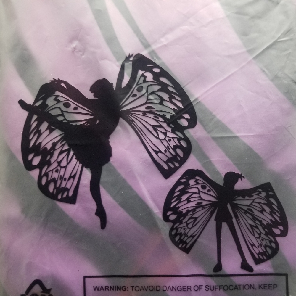 Costume butterfly wings, pink & purple